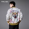 PINLI品立春季新品重工刺绣烫钻棒球服男士潮牌宽松夹克外套B252104055 商品缩略图0