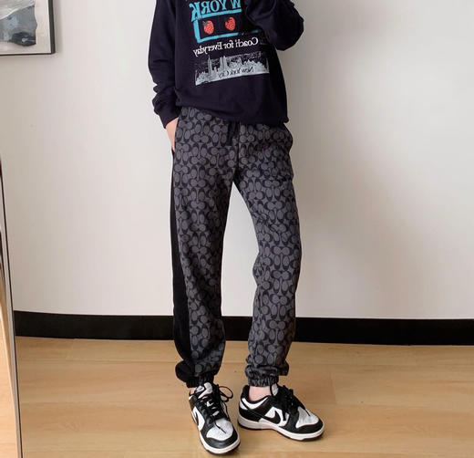 𝐂𝐇男女老花纯棉运动裤束脚长裤930 商品图6