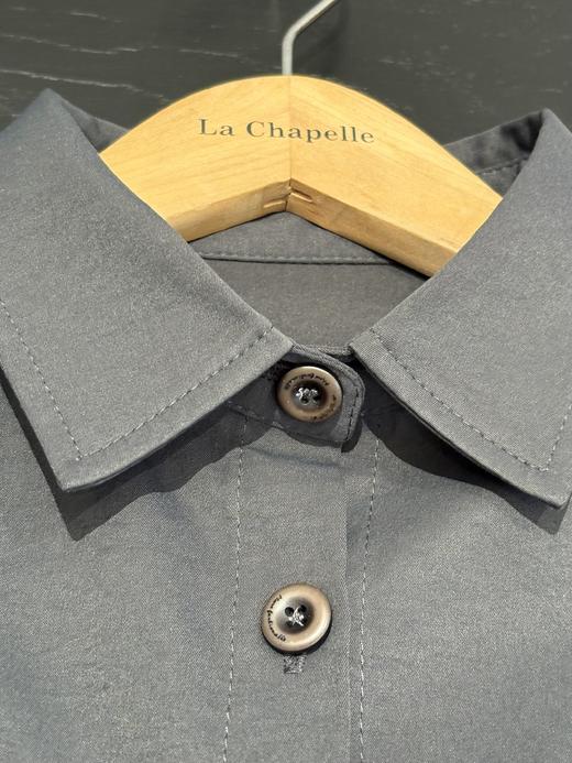 天猫同步【莱赛尔天丝+软而立挺】拉夏贝尔/La Chapelle单口袋翻领长袖衬衫女秋季新款宽松休闲通勤衬衣 商品图7