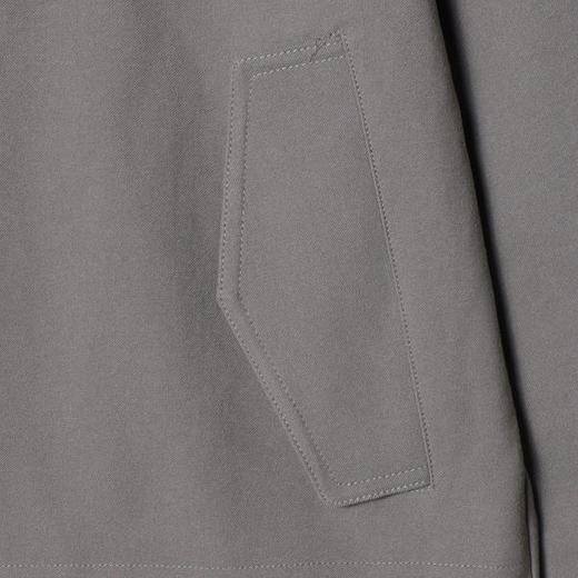 89611SDSA秋冬新款痞帅男装美式纯色翻领连帽假两件夹克外套百搭宽松 商品图3