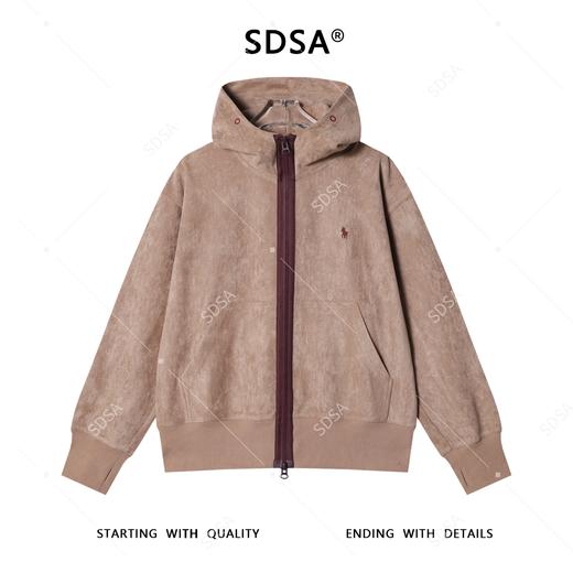 WT237SDSA秋冬新款痞帅男装韩版撞色刺绣标拉链立领连帽卫衣百搭宽松 商品图1