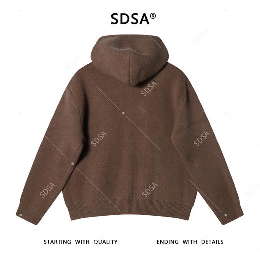 72633SDSA秋冬新款痞帅男装撞色趣味图案拉链连帽毛衣百搭开衫针织衫 商品图5