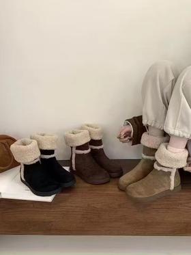 【GZ】无忧购“清仓福利”加绒软底平底保暖靴子（截单后3-5天发货）