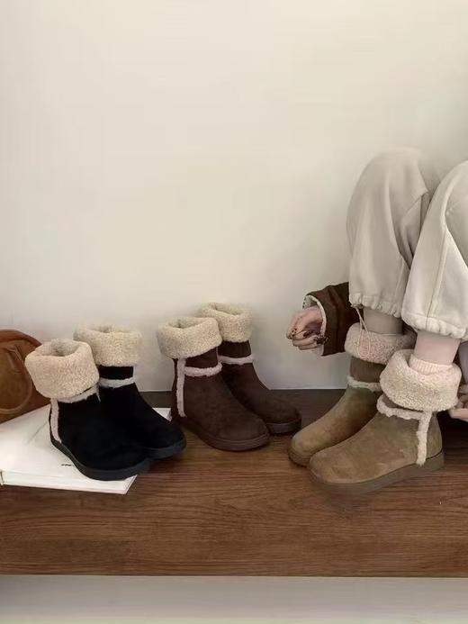 【GZ】无忧购“清仓福利”加绒软底平底保暖靴子（截单后3-5天发货） 商品图0