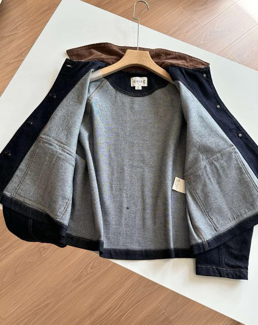 小禾巴恩风宽松牛仔短夹克外套090503 商品图3