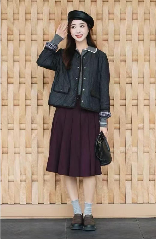 【高品质私服】【IC菱形格棉弹牛仔短款棉服】穿着舒适，耐穿不易变形，羊绒般的亲肤触感G1566-CC【无标出货 介意慎拍】 商品图0