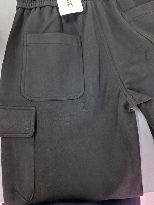 XY/亦觉秋冬款加厚韩版潮牌渐变宽松休闲卫裤男潮流时尚直筒阔腿大口6232黑色 商品图5