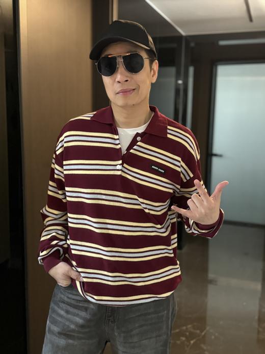 miu家条纹长袖针织柔软亲肤百搭显瘦 商品图3