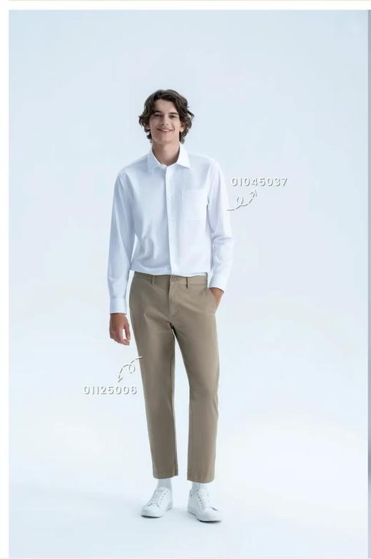 佐丹奴男装25年商场同款180度橡筋腰头修身窄脚九分裤01125006 商品图2