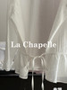 天猫同步【82.9%莱赛尔天丝】拉夏贝尔/La Chapelle圆领花边系带拼接下摆长袖衬衫女宽松甜美小众设计感衬衣 商品缩略图5