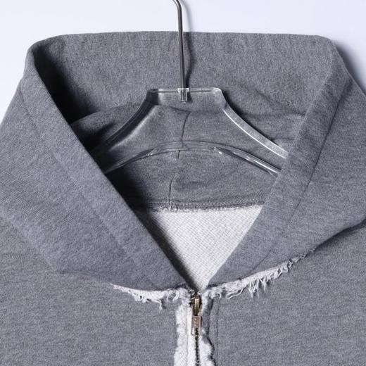 SDSA秋冬新款痞帅男装美式磨边印花字母拉链连帽卫衣百搭时尚外套 商品图2