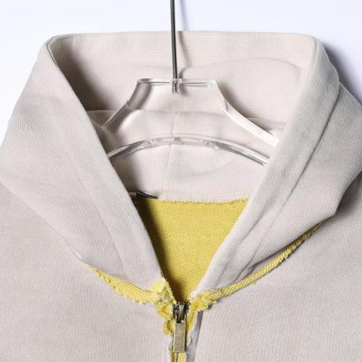 Y002SDSA秋冬新款痞帅男装美式渐变字母印花磨边拉链连帽卫衣百搭宽松 商品图2