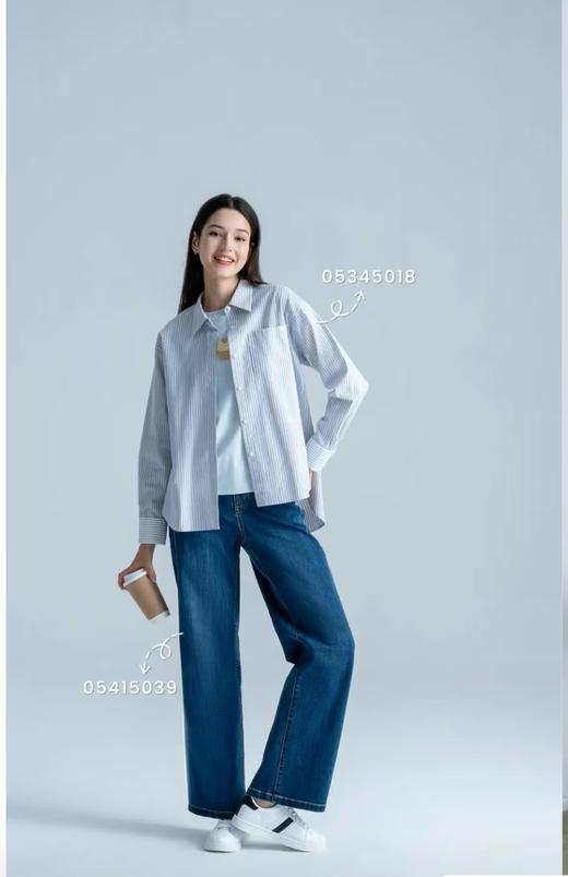 佐丹奴25年新款女装阔腿牛仔裤05415039 商品图4