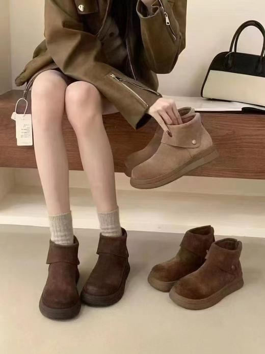 【GZ】无忧购“清仓福利”加绒软底平底保暖靴子（截单后3-5天发货） 商品图7