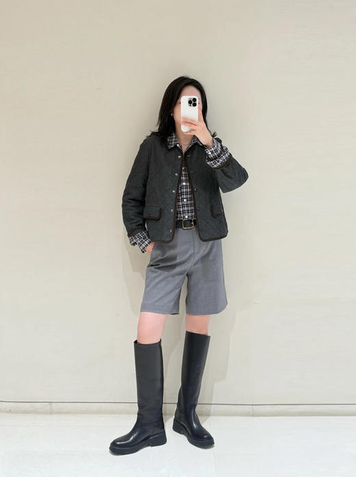 【高品质私服】【IC菱形格棉弹牛仔短款棉服】穿着舒适，耐穿不易变形，羊绒般的亲肤触感G1566-CC【无标出货 介意慎拍】 商品图2