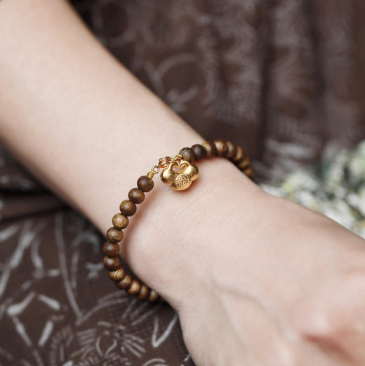 【青山特惠】5mm 30颗 绿棋楠【芊惠】沉香手串 c3 商品图6