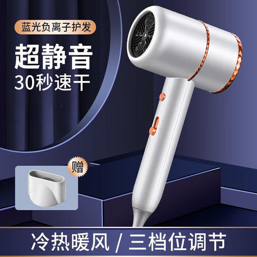 戴（DYSN）森同款式电吹风机宿舍专用学生大小功率不伤发家用负离子护发寝室电吹风筒+扁风嘴 商品图1