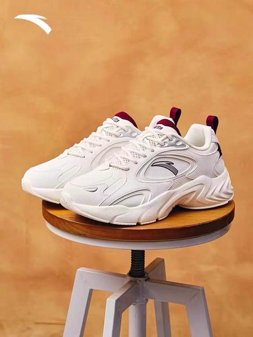 XY/安踏白色休闲男款老爹鞋秋季厚底减震男士运动鞋子112438813--1 商品图0