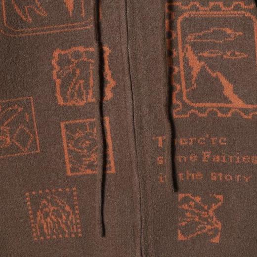 72633SDSA秋冬新款痞帅男装撞色趣味图案拉链连帽毛衣百搭开衫针织衫 商品图3