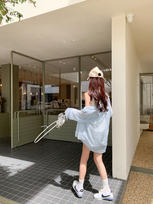 【169元任选2件】最后一波现货！蓝色薄款蝴蝶结衬衫 商品图11