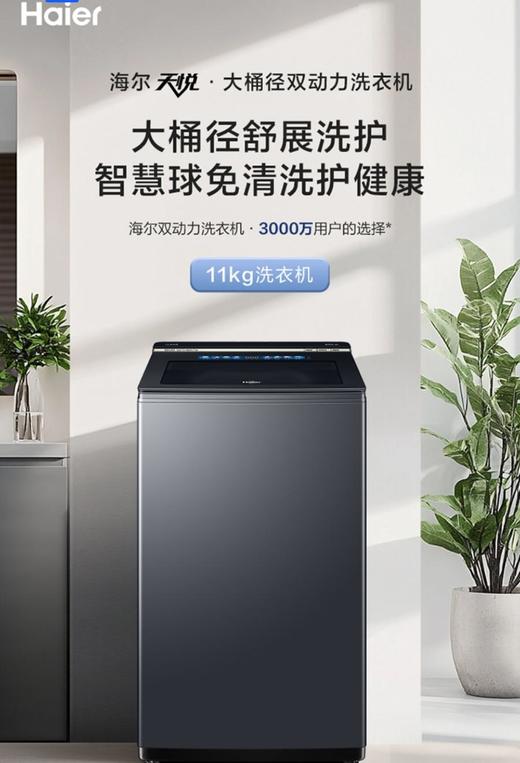 海尔XQS110-MBDEV77A8波轮洗衣机 商品图0