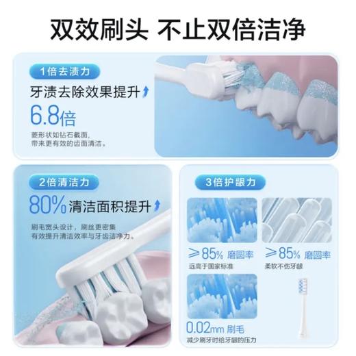 【春上新】10楼松下电动声波振动牙刷奶泡刷去渍护齿双效滑屏解锁牙刷  EW-DC20白色   吊牌价499元  活动价349元 商品图2