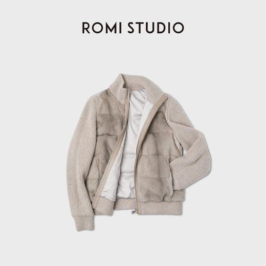 ROMI STUDIO“奢贵老钱”进口丹麦银兰水貂气质皮草羽绒 RWCWWG5533 商品图1
