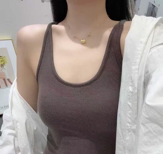 【GZ】无忧购49元2件时尚法式U领背心超多经典颜色显瘦吊带5870（截单后3-5天发货) 商品图5