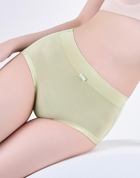 老米优品🎈4色一组！出口日本《莫代尔高腰生理内裤》 棉质内裤, 纯色生理期内裤经期高腰内裤放侧漏三角头~ 商品图4