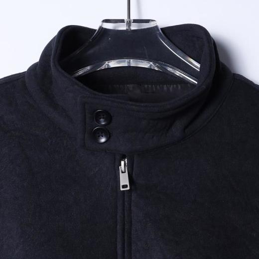 45316SDSA男士秋冬新款痞帅男装极简风纯色拉链立领夹克外套宽松开衫 商品图2