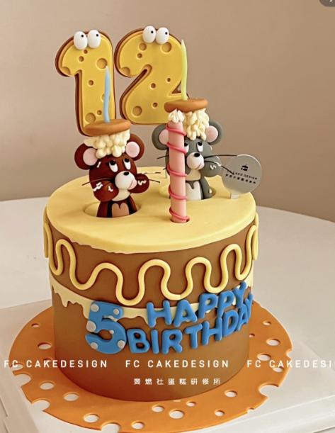客定款~tom&jerry猫和老鼠卡通蛋糕-低糖处理无添加 商品图3