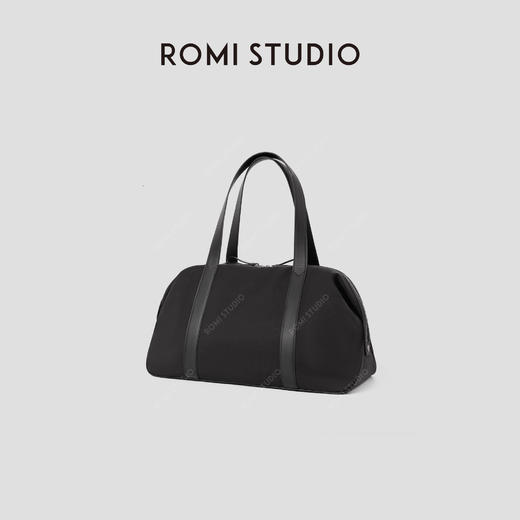 ROMI STUDIO 首饰袋 头层牛皮锦纶褶皱旅行托特包 RWCLP33719【现货】 商品图1