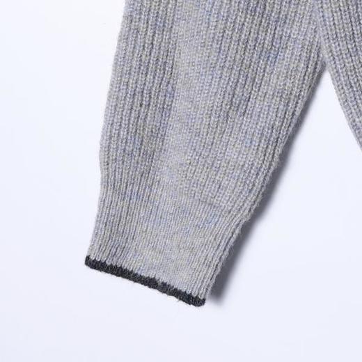 3302SDSA男士秋冬新款痞帅男装极简风半纽扣圆领毛衣慵懒风套头针织衫 商品图4