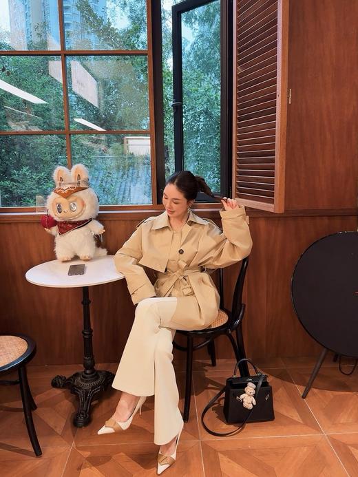 PIAN AI冷小姐# 2色短款风衣外套 商品图3