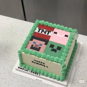 【我的世界游戏主题动漫蛋糕】