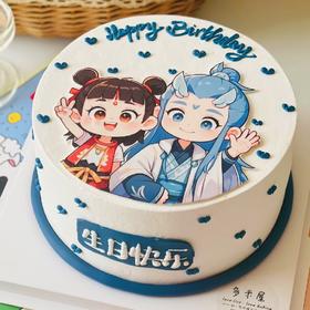动漫卡通人物打印照片蛋糕003
