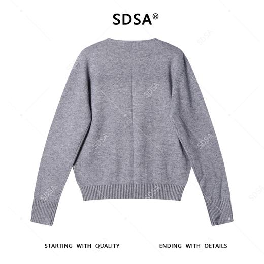 26538SDSA男士秋冬新款痞帅男装极简风拉链无领开衫针织衫毛衣百搭时尚 商品图5