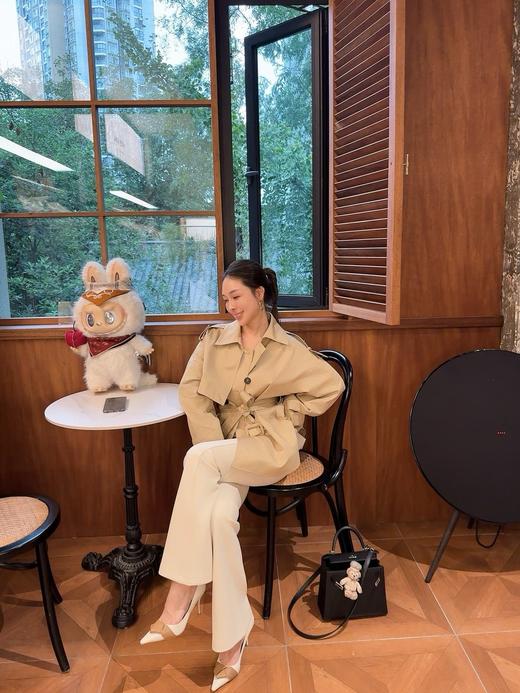 PIAN AI冷小姐# 2色短款风衣外套 商品图4