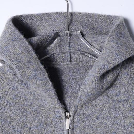 5933SDSA秋冬新款痞帅男装潮牌扎染拉链连帽毛衣外套百搭简约针织衫 商品图2