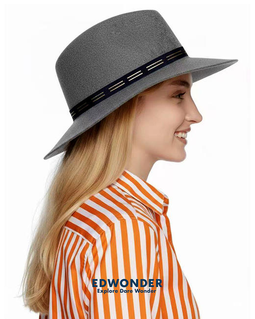 爵士帽 I 灰色羊毛 l Fedora 商品图2