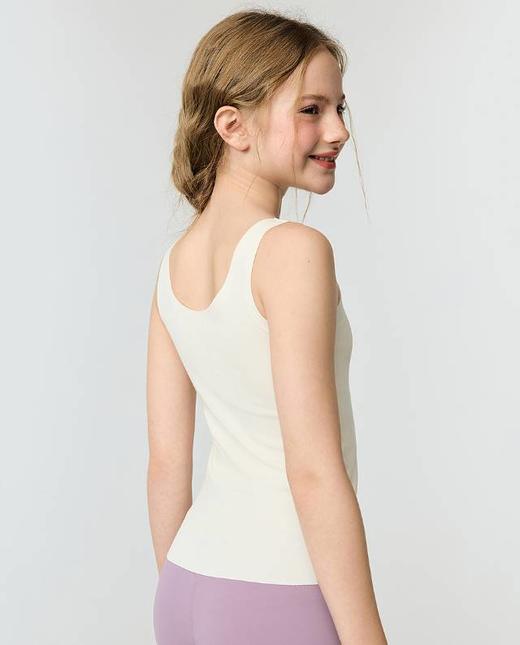 【春上新】8楼爱慕儿童Aimer Kids女孩奶皮暖肤打底一阶段护肚长背心AJ115J243，吊牌价329元 商品图3