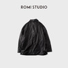 ROMI STUDIO“智性松弛”进口牛皮洗水皱感落肩翻领皮衣 RWCWSG6161 商品缩略图2