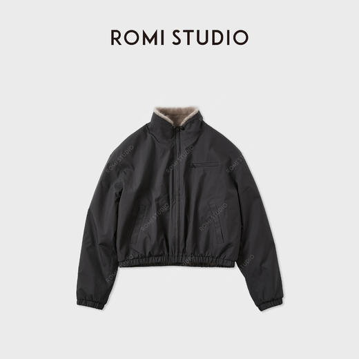 ROMI STUDIO“暖奢优雅”两面穿银兰水貂光泽皮草外套RWCWWG5531 商品图1
