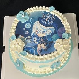 动漫卡通人物打印照片蛋糕006