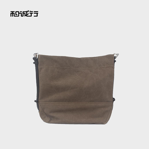 和诚行2025秋季新款时尚休闲帆布轻便斜挎通勤风单肩包3920045 商品图0