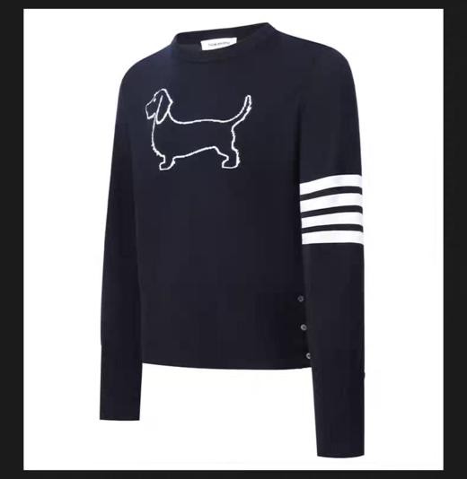 2楼奢侈品集合店PLANET专柜 Thom Browne经典四条杠小狗针织衫货号MKA486AY1002055/415吊牌价12650折后6080 商品图0