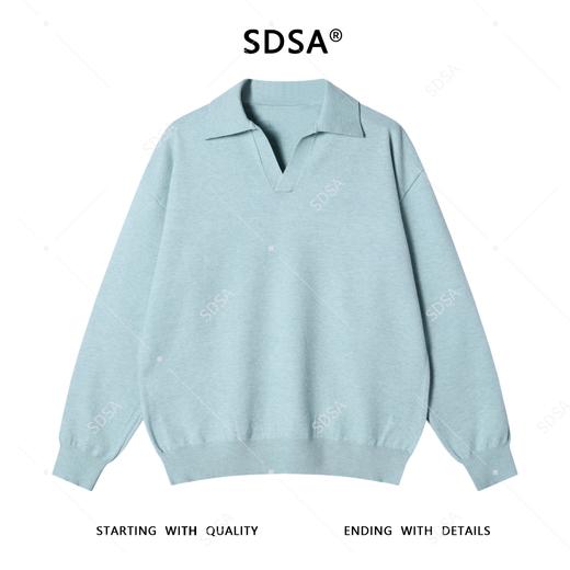 M3322SDSA男士秋冬新款痞帅男装潮牌纯色海鸥领针织衫百搭时尚套头毛衣 商品图1