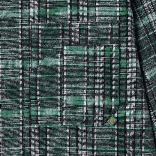 87781SDSA男士秋冬新款痞帅男装韩版撞色格子长袖翻领衬衫时尚高街衬衣 商品图3