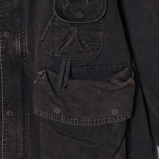 6225SDSA男士秋冬新款痞帅男装老钱风工装按扣拉链立领夹克复古百搭 商品图3