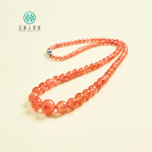 玉美人菲菲-南红项链-圆珠塔链 商品图0